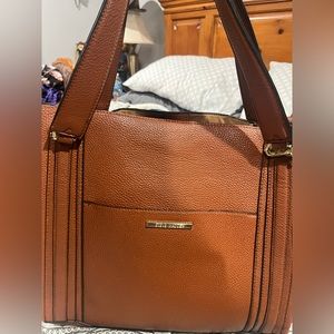 Steve Madden large brown tote! Money/change purse attached to inside.